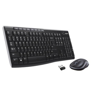 Logitech, MK270, Desktop-Set, Logitech - MK270 (Eng. Int., Kabellos), Schwarz