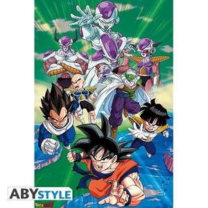 Dragon Ball, Dragon Ball Freezer group Arc Poster multicolor, Abystyle - Poster Gerollt und mit Folie versehen Dragon Ball Frezza Gruppe, One Size