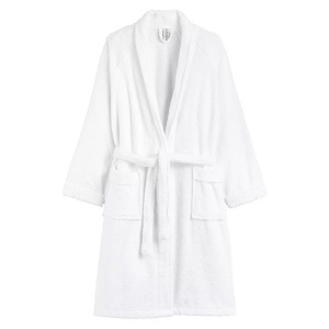 LA REDOUTE INTERIEURS, Kimono-Bademantel aus Frottee 450 g/m², La Redoute Intérieurs - Peignoir éponge col kimono 450g/m², für Damen, Weiss, Größe 33/34