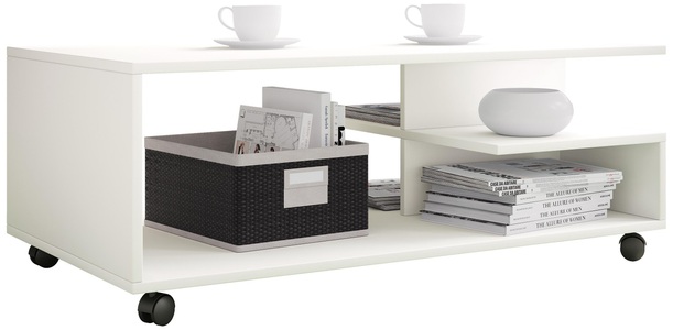 VCM, Holz Couchtisch Sofatisch Wohnzimmertisch Rollen rollbar Kaffeetisch Stango XL Holz Couchtisch Sofatisch Wohnzimmertisch Rollen rollbar Kaffeetisch Stango XL
