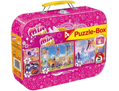 Schmidt Spiele, Puzzle Mia and Me Puzzle-Box im Metallkoffer, 