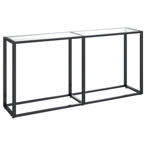 vidaXL, vidaXL Konsolentisch Transparent 160x35x75,5 cm Hartglas