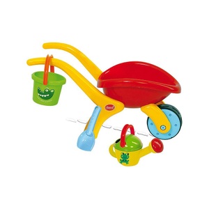 Gowi, Schubkarre mit Sandgarnitur, Design Schubkarren-Set 4-teilig