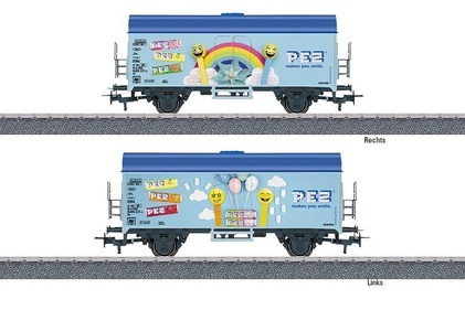 Märklin, Märklin 44219 H0 Start up Kühlwagen PEZ, PEZ Kühlwagen von Märklin - Modelleisenbahn