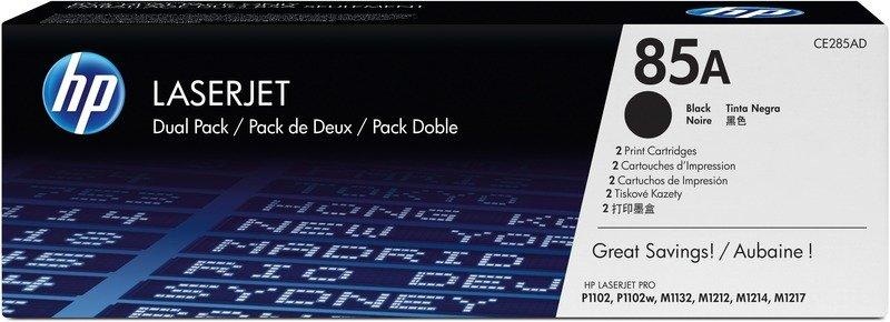 Hp, HP 85A 2er-Pack Schwarz Original LaserJet Tonerkartuschen, HP 85A Original Tonerkartusche CE285AD Schwarz Duopack 2 Stück