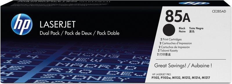 Hp, HP 85A 2er-Pack Schwarz Original LaserJet Tonerkartuschen, HP 85A Original Tonerkartusche CE285AD Schwarz Duopack 2 Stück
