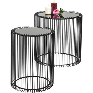 KARE, KARE Design Beistelltisch »Wire« (2er-Set), Beistelltisch Wire Black (2/Set)