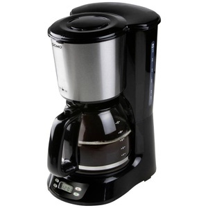 Domo, DOMO DO1065K Kaffeemaschine Schwarz, Edelstahl Fassungsvermögen Tassen=12 Display, Timerfunktion, Glaskanne, DOMO DO1065K Kaffeemaschine Schwarz, Edelstahl Fassungsvermögen Tassen=12 Display, Timerfunktion, Glaskanne