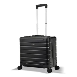 Eminent Gold, Eminent Gold - Athens Pilotenkoffer Schwarzes Aluminium 4 Rollen, 45cm, Schwarz, Eminent Gold - Athens Pilotenkoffer Schwarzes Aluminium 4 Rollen, 45cm, Schwarz
