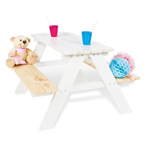 Pinolino, PINOLINO Kindersitzgruppe Nicki (4 Kinder) weiss, Pinolino® Garten-Kindersitzgruppe