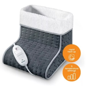 BEURER, Beurer Fusswärmer FW 20 Cosy grau (1 Stück), Beurer FW 20 Fusswärmer grau