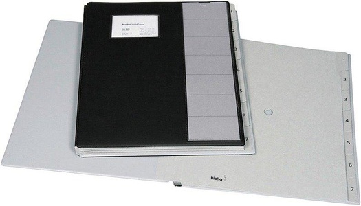Biella, BIELLA Pultmappe A4 32040702 schwarz 7-teilig, Biella Pultmappe, A4, schwarz, 01. Jul, 320407.02