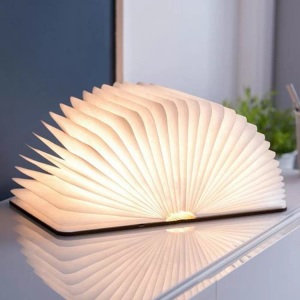 Gingko, Gingko - Stimmungslicht Smart Book Light - Braun, Gingko Design - Buchlampe, One Size
