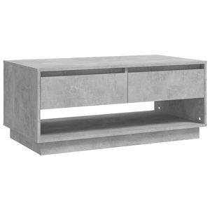 vidaXL, vidaXL Couchtisch Betongrau 102,5x55x44 cm Holzwerkstoff