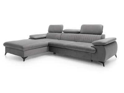 Pascal Morabito, Ecksofa mit Schlaffunktion - Ecke links - Samt - Hell - SAMARA von Ecksofa mit Schlaffunktion - Ecke links - Samt - Hell - SAMARA von PASCAL MORABITO