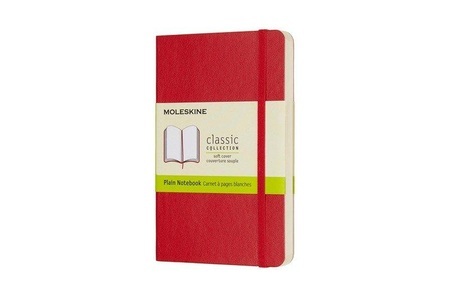 undefined, Moleskine Notizbuch Pocket/A6, Blanko, Soft Cover, Scharlachrot, Moleskine Notizbuch, P/A6, Blanko, Soft Cover, Scharlach, 854610