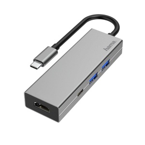 HAMA, Hama USB-C-Multiport-Adapter 4 Ports 2x Usb-A Usb-C Hdmi™ Adapter, HAMA 200107 - USB-C Multiport-Adapter (Grau)
