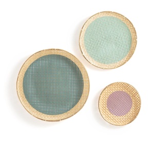 LA REDOUTE INTERIEURS, Körbe YOKOU zur Wanddekoration, La Redoute Intérieurs - 3er-Set Wandschmuck YOKOU, One Size, Multicolor