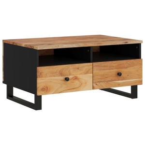 vidaXL, vidaXL Couchtisch 80x54x40 cm Massivholz Akazie & Holzwerkstoff, vidaXL Couchtisch 80x54x40 cm Massivholz Akazie & Holzwerkstoff