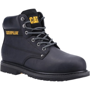 Caterpillar, Sicherheitsschuhe Powerplant, Leder Unisex Schwarz 42, 