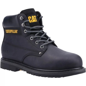 Caterpillar, Sicherheitsschuhe Powerplant, Leder Unisex Schwarz 42, 