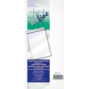 undefined, BÜROLINE Pressverschluss Beutel 75×90mm 421075 transparent 10 Stück, BÜROLINE Pressverschluss Beutel 75x90mm 421075 transparent 10 Stück