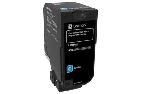 Lexmark, Lexmark Rückgabe Toner CS720 CS725 CX725 74C2SC0 Original Cyan 7000 Seiten, Lexmark Toner, blau, return, 74C2SC0, (7'000 Seiten)