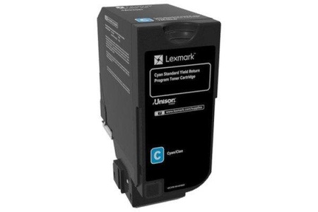 Lexmark, Lexmark Rückgabe Toner CS720 CS725 CX725 74C2SC0 Original Cyan 7000 Seiten, Lexmark Toner, blau, return, 74C2SC0, (7'000 Seiten)