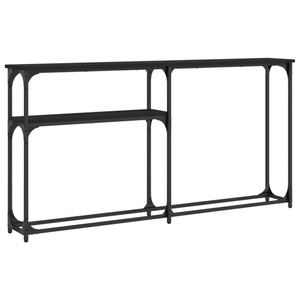 vidaXL, vidaXL Konsolentisch Schwarz 145x22,5x75 cm Holzwerkstoff, 
