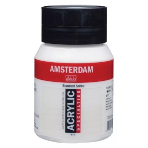 Amsterdam, AMSTERDAM ACRYL 500ML PERLWEISS, Talens Acrylfarbe Amsterdam, perlweiss, 17728172, (500ml)