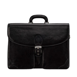 Maxwell Scott, Maxwell Scott Tomacelli - Leder-Aktentasche in Schwarz S, 