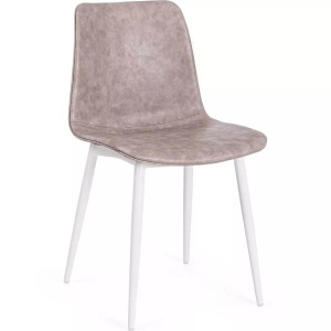 mutoni lifestyle, Stuhl Kyra Vintage Beige Gestell Weiss, Stuhl Kyra Vintage Beige Gestell Weiss