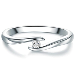 Tresor 1934, Damen Diamant-ring Damen Silber 52, Trilani - Ring, 52, Silber