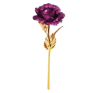 eStore, Eternity Rose - Lila mit goldenem Stiel Eternity Rose - Lila mit goldenem Stiel, eStore - Eternity Rose Lila mit goldenem Stiel, One Size