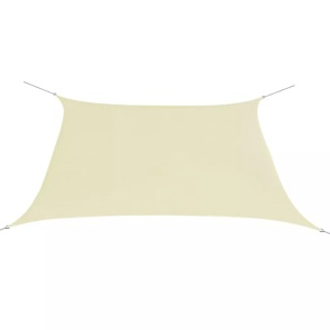 Diverse Hardware, Sonnensegel Oxford Gewebe Quadratisch 3,6 x 3,6 m Creme, vidaXL Sonnensegel Oxford-Gewebe Quadratisch 3,6x3,6 m Creme