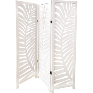 mutoni lifestyle, Paravent Farn weiss 120x170, Paravent Farn weiss 120x170