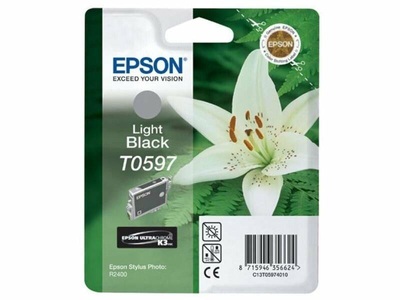 Epson, Epson T0597 hell-schwarz Tintenpatrone, Epson T0597 Original Tintenpatrone C13T05974010 Hell Schwarz