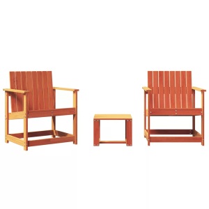 vidaXL, vidaXL 3-tlg. Garten-Lounge-Set Wachsbraun Massivholz Kiefer, vidaXL 3-tlg. Garten-Lounge-Set Wachsbraun Massivholz Kiefer