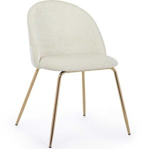 mutoni lifestyle, Stuhl Tania Samt weiss, Stuhl Tania Samt weiss