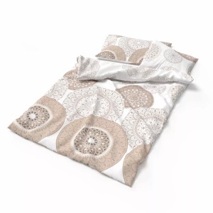 Lotus Bettwaren, Lotus Bettwaren - Duvetbezug Flanell Joleen, 160X210CM, Beige
