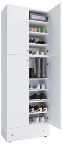 MID.YOU, MID.YOU Schuhschrank 200/70/39 cm , Lona Xxl , Weiss , Kunststoff , 200x70x39 cm , melaminharzbeschichtet,Nachbildung , 000657007654, VCM - XXL Schuhschrank Kleiderschrank Schuhe Schrank Dielenschrank Lona 9f Schublade, 70 CM, Weiss