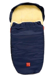 Kaiser Naturfelle, Kaiser Naturfelle Lammfell-Fußsack LENNY super light in navy, Kaiser - Lammfell Fusssack Lenny navy, Schwarz