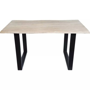 mutoni living, Esstisch Massivholz Akazie Stahl 160x85, Esstisch Massivholz Akazie Stahl 160x85