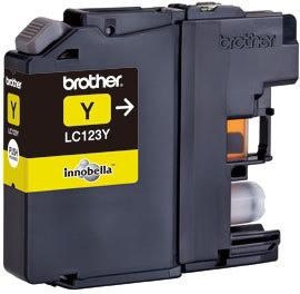 Brother, Brother Lc-123Y Tintenpatrone yellow, Brother Tintenpatrone, gelb, LC-123Y, (600 Seiten)
