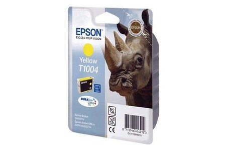 Epson, Original Tintenpatrone gelb Epson T1004, Epson Tintenpatrone, gelb, Rhino, C13T10044010, (11.1 ml)