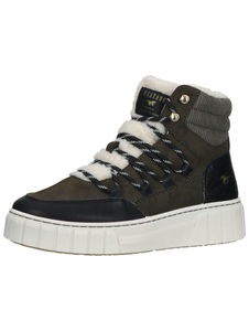 MUSTANG SHOES, Mustang Shoes Winterboots, mit gepolstertem Schaftrand, Mustang Sneakerbootie für Damen olive