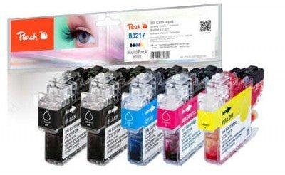 Peach, Peach Spar Plus Pack Tintenpatronen kompatibel zu Brother LC-3217, Peach Tintenset Brother LC-3217MP