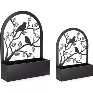 mutoni lifestyle, Blumenkasten Rosalinda schwarz (2er-Set), Blumenkasten Rosalinda schwarz (2er-Set)