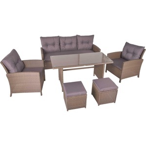 mutoni, Gartenlounge Sevilla (6-er Set) Unisex Braun ONE SIZE, 