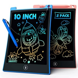 Activity-board, 2 Stück Lcd-schreibtafel Kinder Zeichenbrett Bildschirm Umweltfreundliche Bunte Zeichenbrett Magische Tafel Mit Lanyard, Pädagogisches Spielzeug Unisex Blau